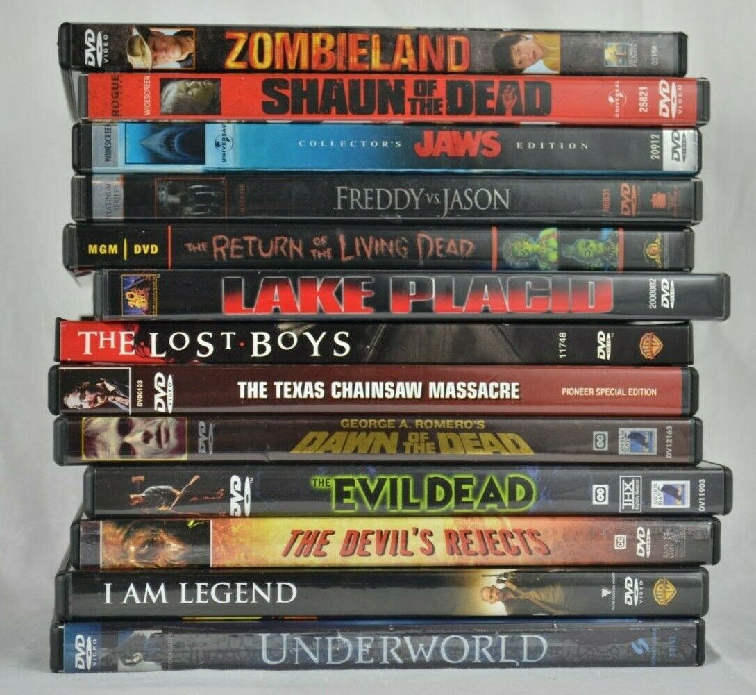 Horror Movie DVD lot (13) Texas Chainsaw, Evil Dead, Return of the