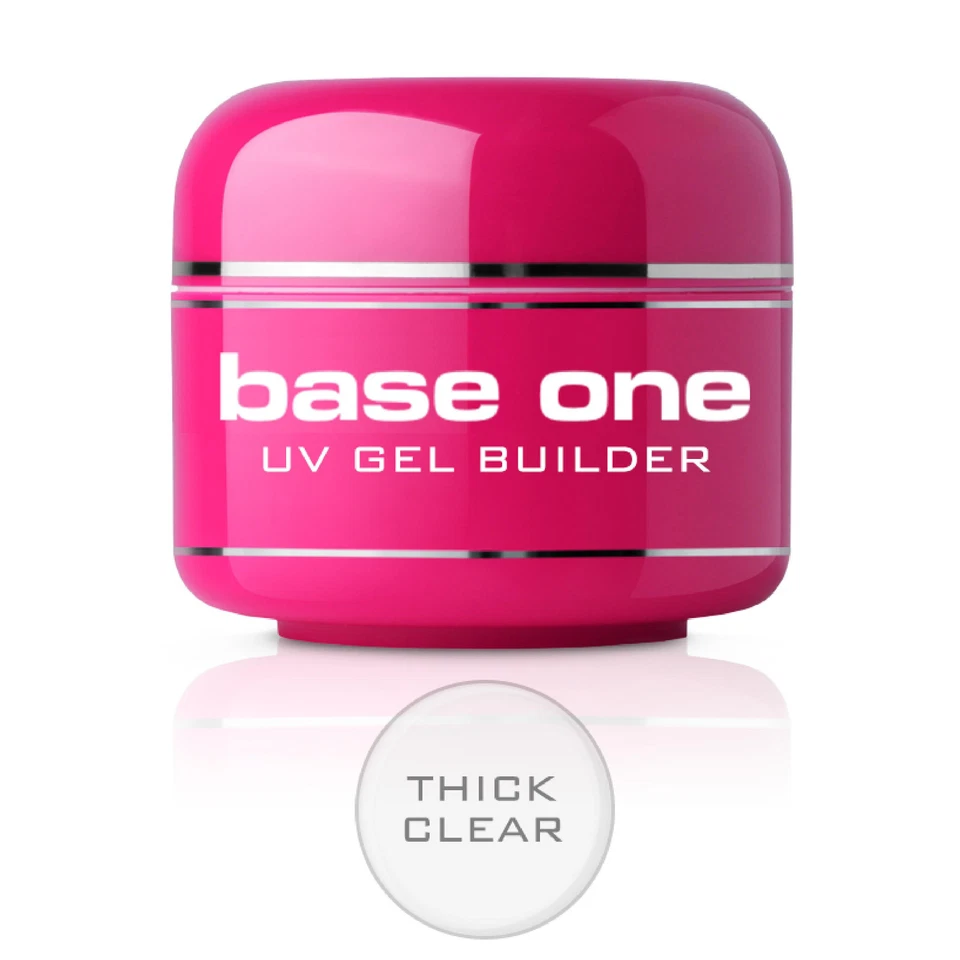 SILCARE Base One Thick Clear 5g 15g 30g 50g UV Gel Nail ACID FREE Builder Gel