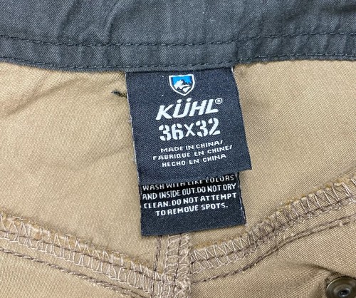 Kuhl Revolvr Pants Men’s 36x32 Brown Hiking Outdoors Vintage Patina Dye Utility - Bild 10 von 14