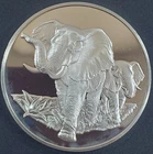 Franklin Mint "Elephant" Medal - 65.4 grams .925 Fine Silver