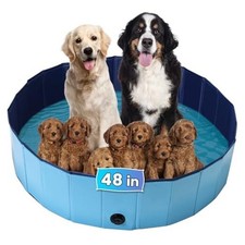 Large Dog Whelping Box, 47.2  Dia.  47.2  Dia.  11.8  H 120cm  30cm Blue