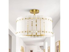 Parrot Uncle D3009-PU Medium Flush Chandelier Light Gold 