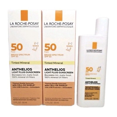 2 PACK La Roche-Posay Anthelios Mineral Tinted Ultra Light Sunscreen Fluid 06/26