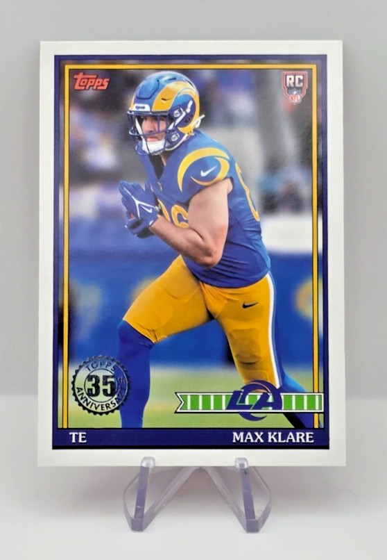 2026 Topps - 1991 Topps Football Rookies Max Klare #91TR-41 (RC) Rams