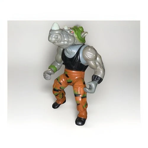1988 Playmates Teenage Mutant Ninja Turtles Rocksteady Loose Action Figure