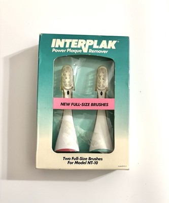 INTERPLAK Power Plaque Remover Toothbrush Replacement Brush Heads Bausch & Lomb