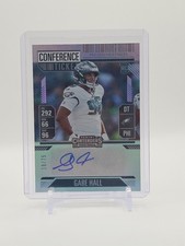 2024 Contenders Gabe Hall Rookie Ticket Auto RC Conference #10/75 Eagles