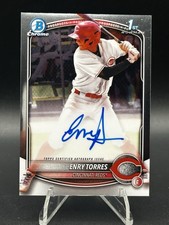 2025 Bowman Chrome Enry Torres CPA-ET 1st Base Prospect  On Card Auto Reds