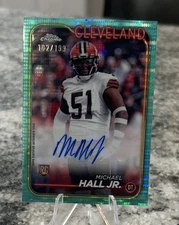 2024 Topps Chrome Auto Michael Hall Jr. #RA-MHA Aqua Geometric Refractor /199 RC