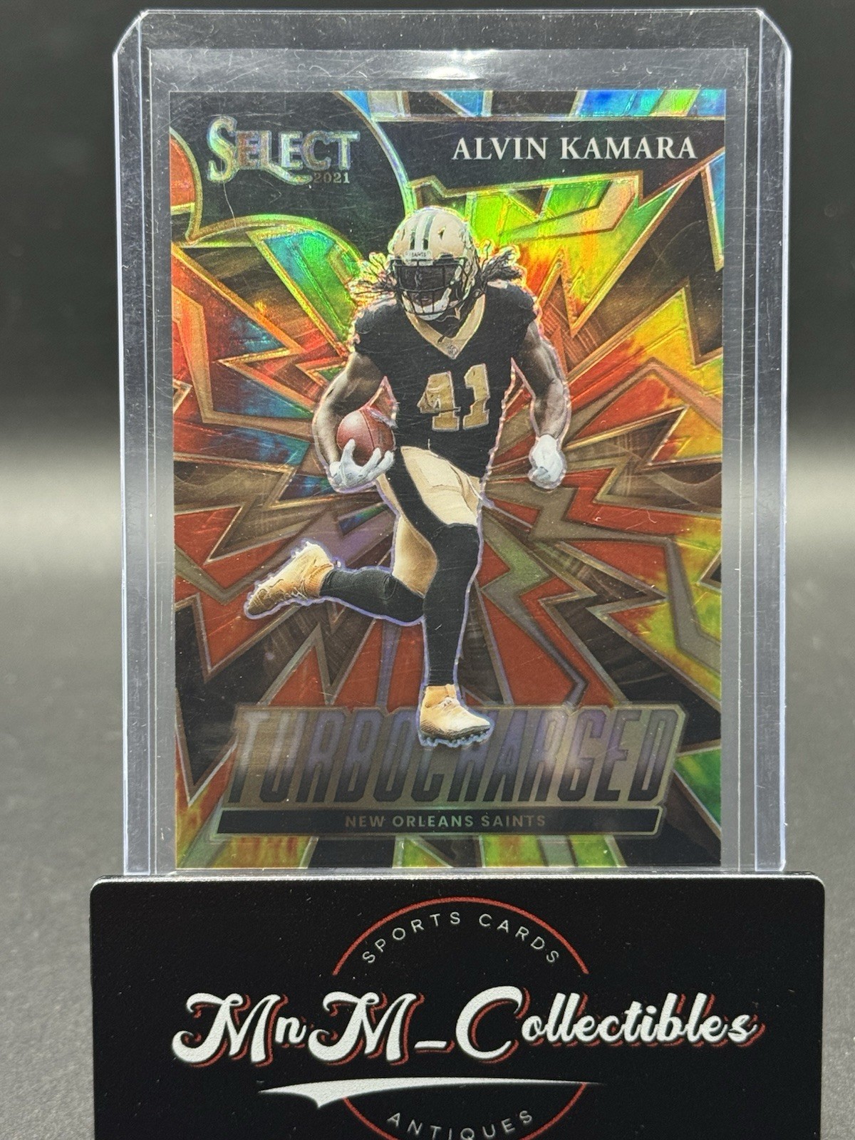2021 Select Turbocharged Tie Dye Prizm /25 Alvin Kamara #TUR-18 NO Saints