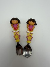 Vintage Munchkin Dora the Explorer 3D Toddler Utensil Set 2005