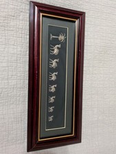 United Arab Emirates Souvenir 925 Sterling Silver Palm Tree And Camel Framed Set