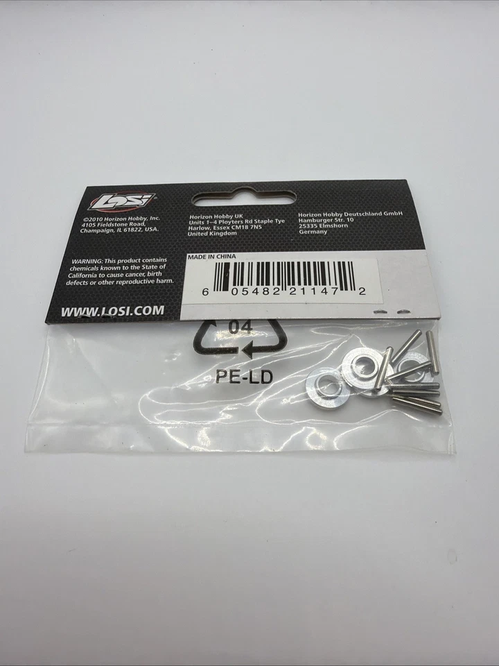 Losi Losb3549 Rear Axle Drive Pins & Spacers : Slider B79 - Image 2 of 2