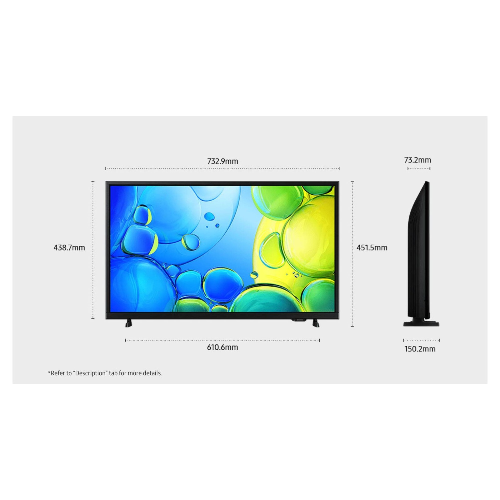 Samsung Full HD Smart TV - F6000F 2025 UA32F6000FWXXY — image 3