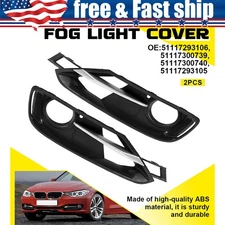 For BMW 3 Series F30 F31 2012-2015 Front Bumper Fog Light Grille w/ Trim Cover