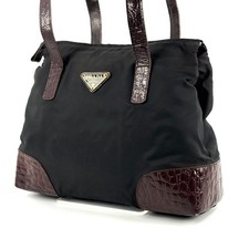 PRADA Shoulder Bag Tessto Nylon Embossed