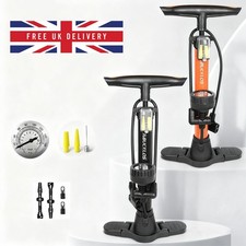 Bike Foot Floor Pump Lightweight Presta Schrader Tyre Track Pump with Gauge 160P