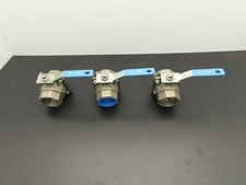 Jamesbury 2 21 3600 MT0 2" Ball Valve Two Piece 316SS CF8M 800 CWP MTFE Lot of 3