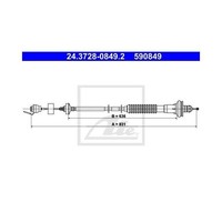 ATE Kupplungsseil FüR Peugeot 206 206+ CC SW