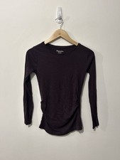 Women’s Peacocks Maternity Deep Purple Long Sleeved Top - Size 8