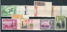 Gold Coast KGVI 1948 definitive set of 12 SG135/46 MNH