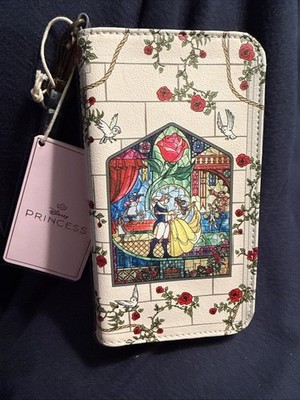 Loungefly Disney Beauty And The Beast Stained Glass Tech Wallet