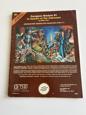 Dungeons and Dragons Auf der Suche nach dem Unbekannten TSR 1981