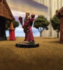 Wizard Warlock Sorcerer D&D new hand paintedNLM resin 3D printed rpg purple silk — photo 4