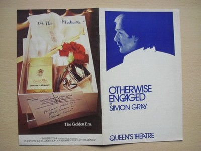 Programm Queen's Theatre London sonst engagiert Michael Gambon 1976