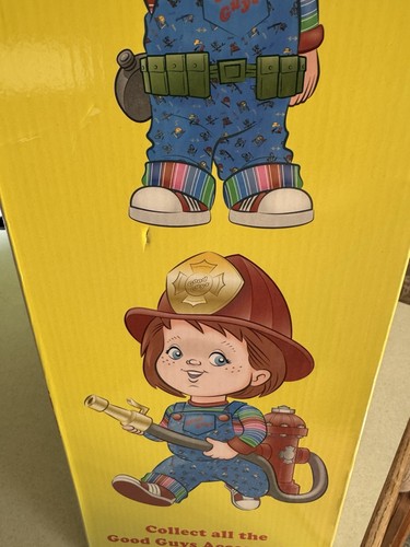 Good Guys Chucky Doll gioco per bambini grandezza naturale 30” spirito Halloween NUOVO scatola aperta - Foto 17 di 18