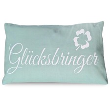 Dekokissen Glücksbringer Sofa Kissen Couch Deko Glückskissen Geschenk Zierkissen