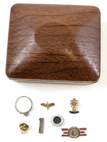 Vintage Lot Of 7 Sterling/Gold Fill Pins/Ring Navy/Lodge/Etc...SEE PHOTOS...