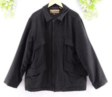 Timberland Men's Vintage Weathergear Waterproof Wool Blend Jacket Charcoal Sz L