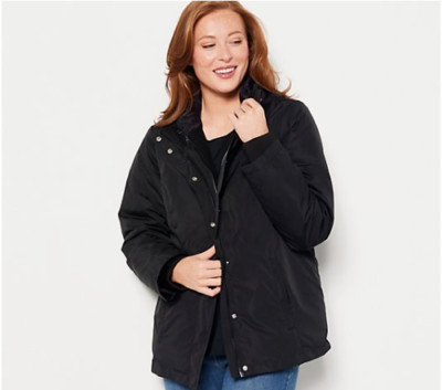 Centigrade 3-in-1 Jacket w/ Detachable Puffer Fleece Lining-Black-XL-NEW-A456595