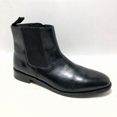 Samuel Windsor Prestige Collection  Leather Chelsea Boot Black Men US 11 UK 10.5