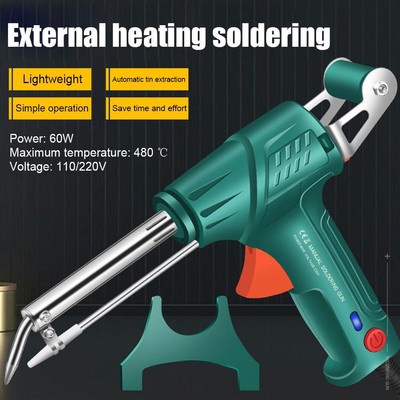 60W Soldering-Gun Auto Solder Feed Hand-HeldSoldering Iron UK  