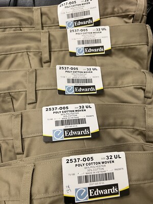 Edwards Casual Men's Pants Size 32 x 30 Khaki NWT