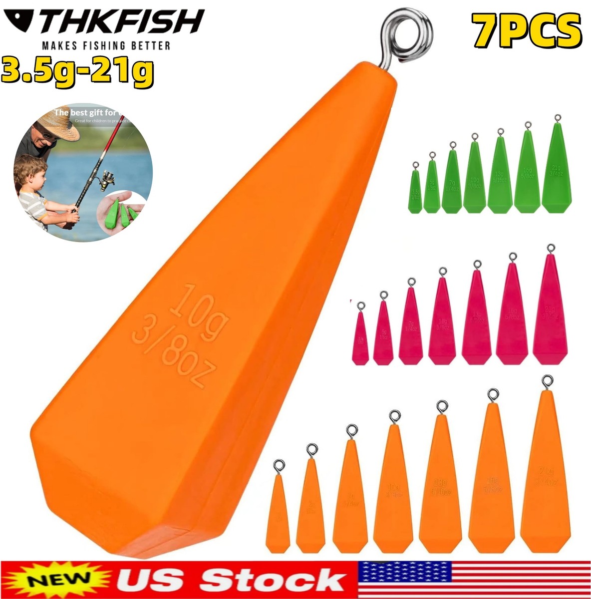 fishing casting practice lure 6 Pcs Plugs Mixed Sizes Bait Practice Weights Practice makes perfect Eagle Claw Practice Casting Plugs