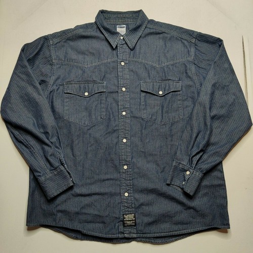 Old Navy Mens Large Pearl Snap Button 
