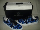 100% AUTHENTIC NEW MEN VERSACE GRECA BAROCCO BLUE BOAT SHOE SNEAKER EU 41/US 8 — photo 5