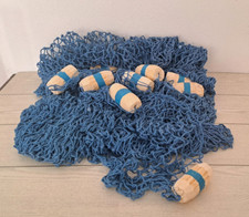 RETE da PESCA DECORATIVA Pesante + GALLEGGIANTI ARREDO MARE CASA 250 x 250 BLU