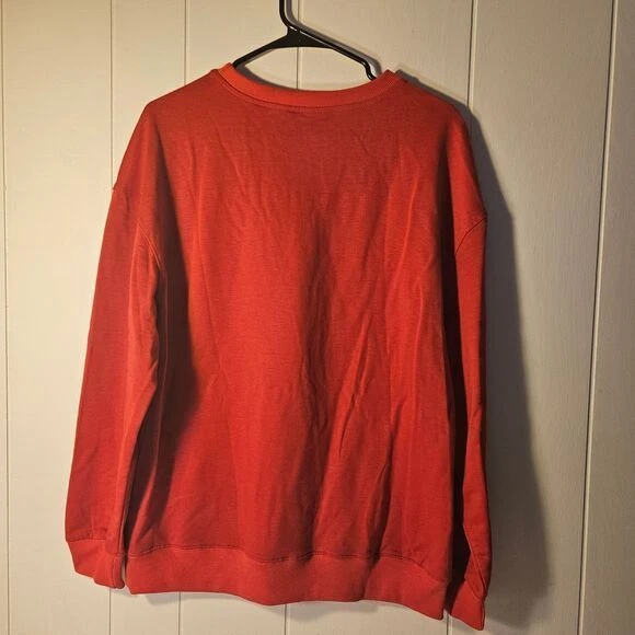 VETEMENTS Felpa Lilicloth Funny Coordinator Novità Grafica Umorismo Rossa Taglia L