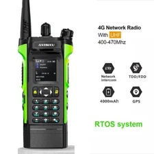 ANYSECU HD6500 RTOS System Real-ptt 4G Network Radio UHF Analog Walkie Talkie