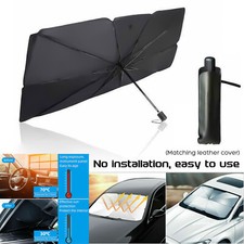 Car Windshield Sun Shade Foldable Uv Protection Umbrella Front Window Visor