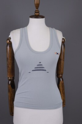 X-Bionic White Sleeveless Top Jersey Base Layer Thermo Tank Short Size S/M