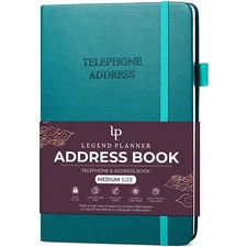 Address Book with Alphabetical Tabs –Telephone Contacts Book for Numbers, Add...
