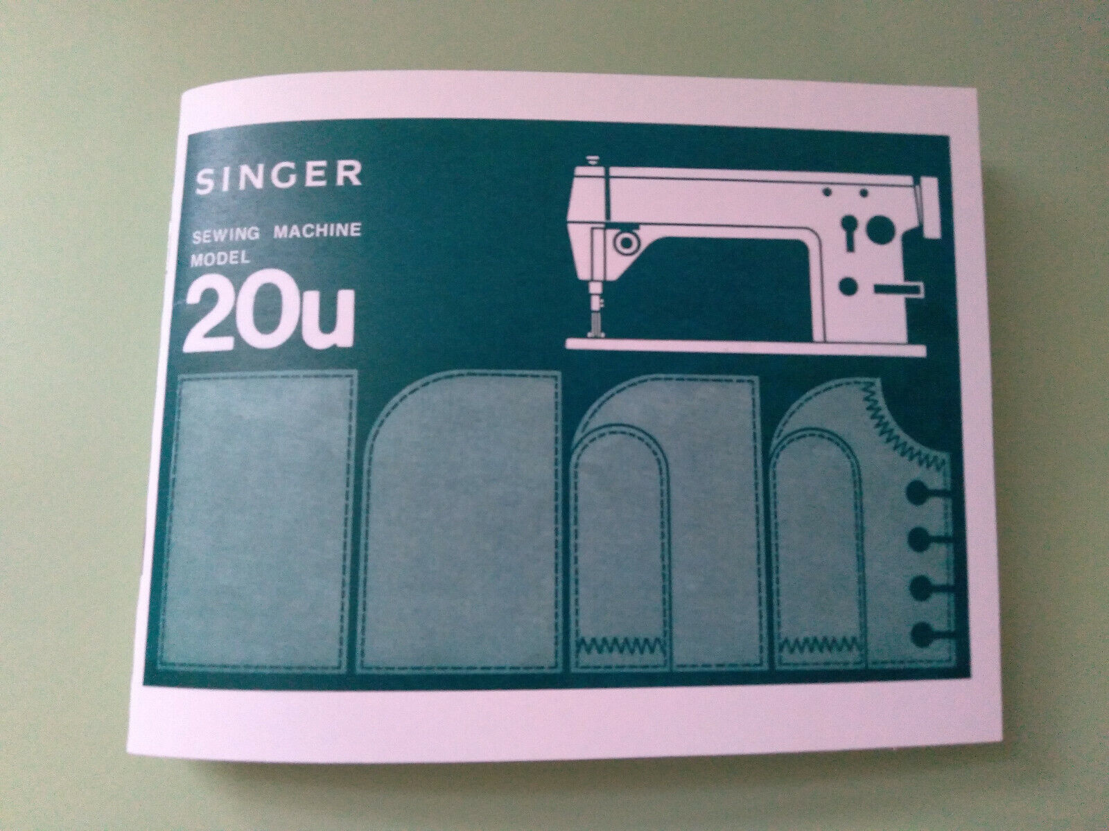 Singer 20U Sewing Machine  Instruction Manual Reproduction 
