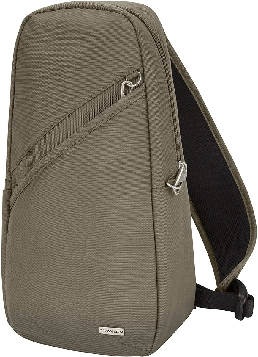 Travelon Anti theft Classic Sling Bag Nutmeg