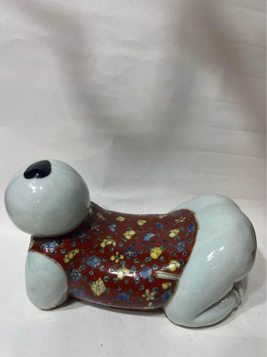Almohada de porcelana china vintage de 10"" de ancho - Imagen 8 de 10