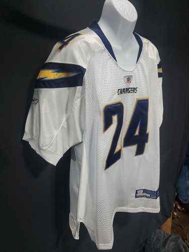 San Diego Chargers Sewn Ryan Mathews Jersey Mens Size 52 White NFL Reebok - Picture 2 of 9